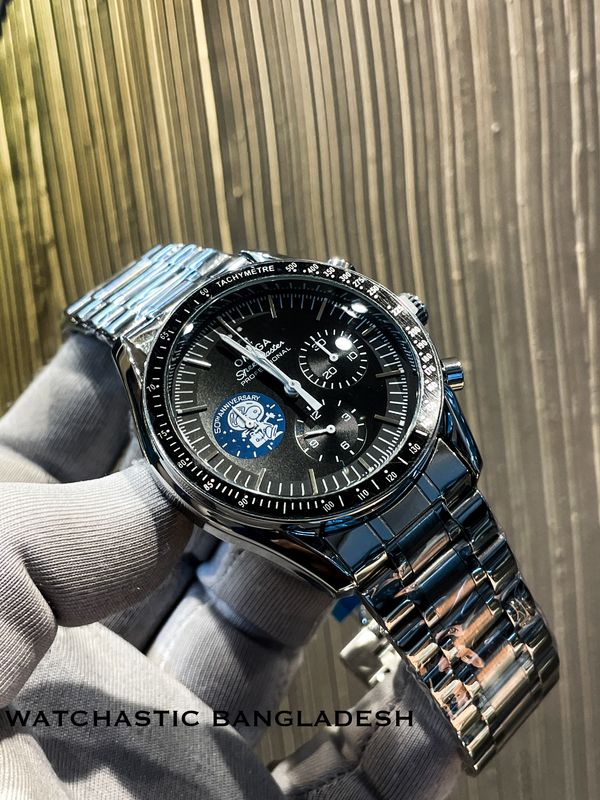 Omega Speedmaster Apollo Chain Black