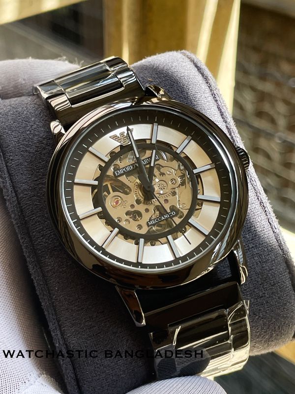 Armani Auto Chain White Dial