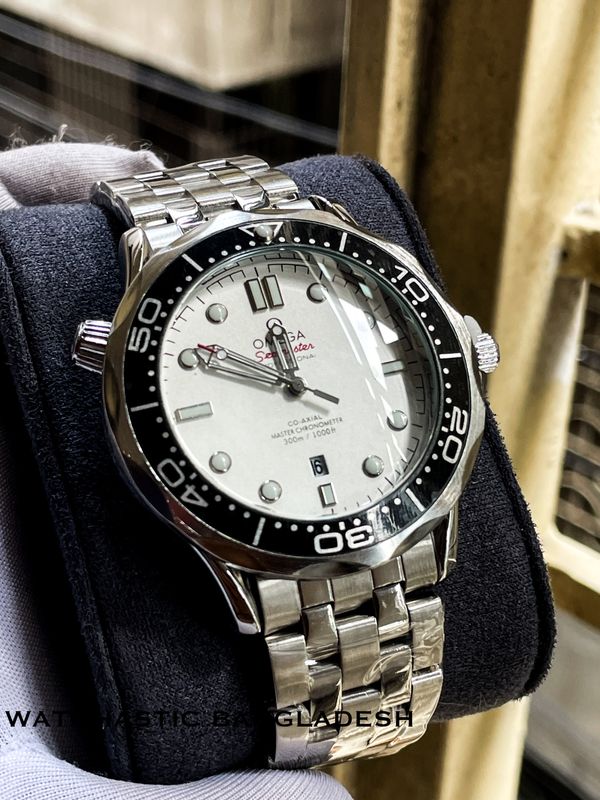 Omega Speed Master Chain White Dial