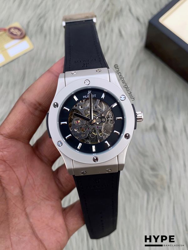 Hublot automatic silicone belt (Black)