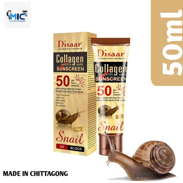 Disaar SPF 50 Collagen Sunscreen With UVA/UVB Protection