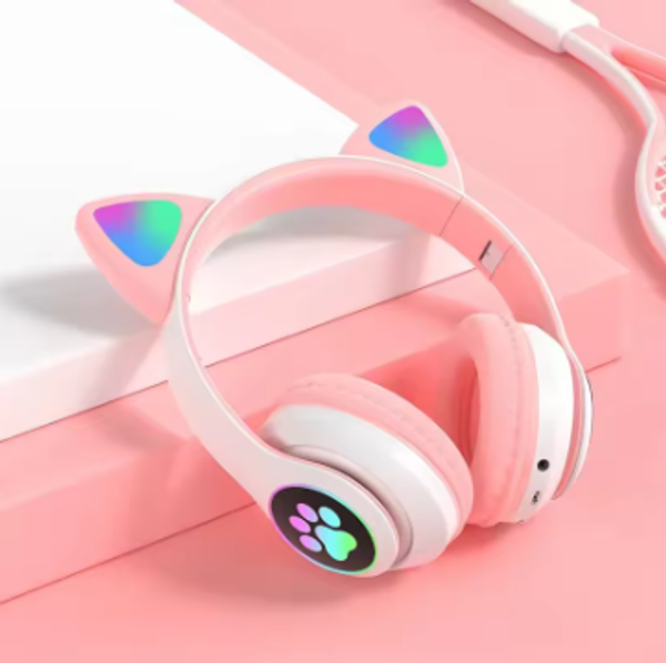 🎧 Bluetooth Over-Ear Headphones – Wired & Wireless Combo - Cat HeadSet Premium