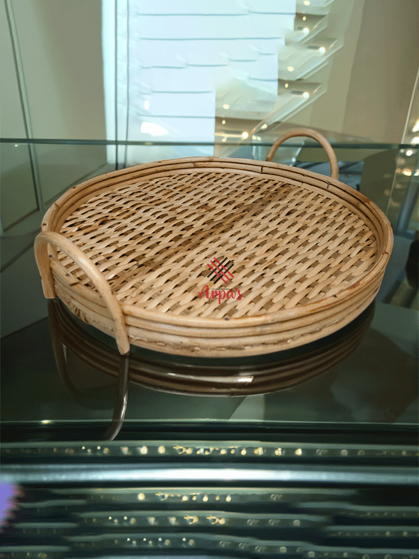 Rattan Made Round Tray