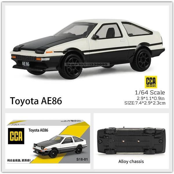 CCA Toyota AE86 1:55/1:64 Die-cast Alloy Car White