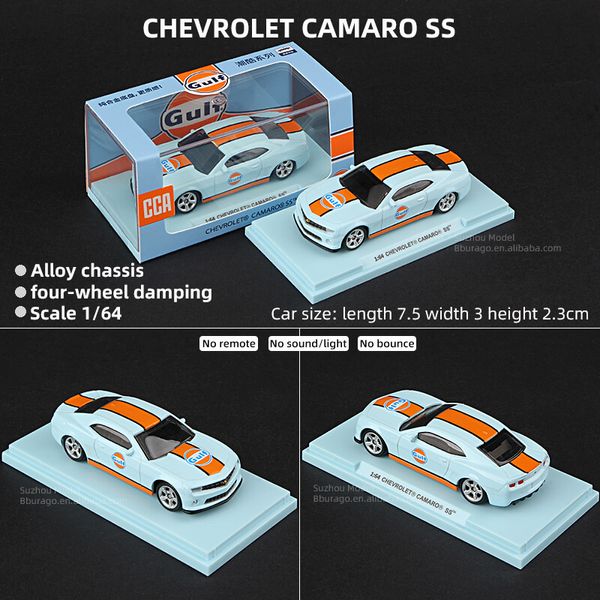 CCA 1:64 Chevrolet Camaro SS Gulf Alloy Die-Cast Model Car