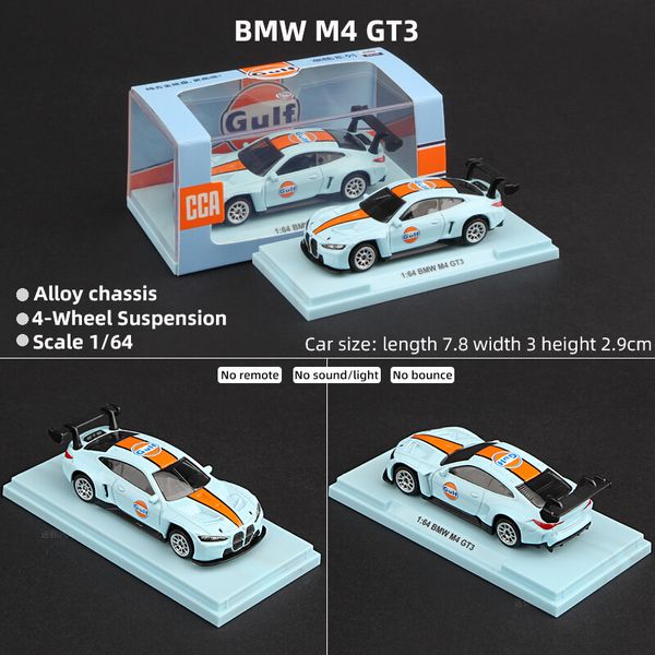 CCA 1:64 BMW M4 GT3 Gulf Alloy Die-Cast Model Car