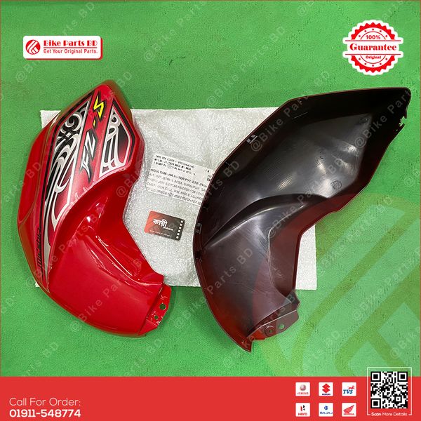 Tanky Box (Red-Colour) for Yamaha FZS V1 (Red Colour) bike.