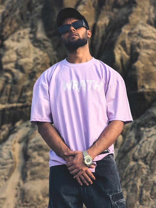 WRATH //unisex //purple Oversized t-shirt