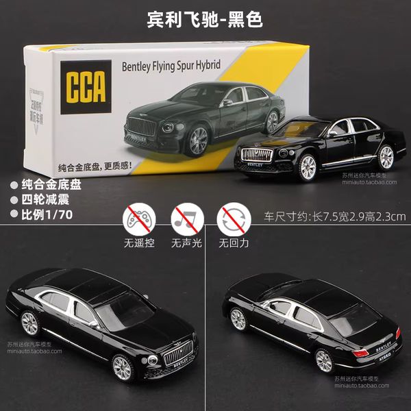 CCA 1:64 Bentley Flying Spur Hybrid Black Alloy Model Car