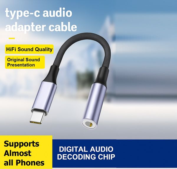 USB C to 3.5mm Audio Adapter with DAC ic