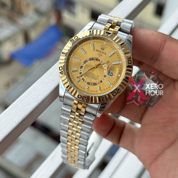 Rolex Sky Deweller AA Grade | Dual Tone | Gold watch phase