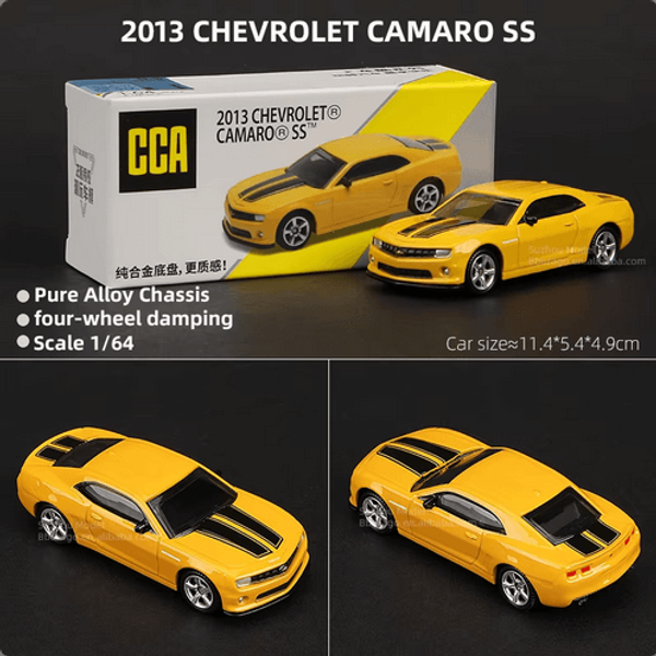CCA 1:64 2013 Chevrolet Camaro Yellow SS Alloy Model Car