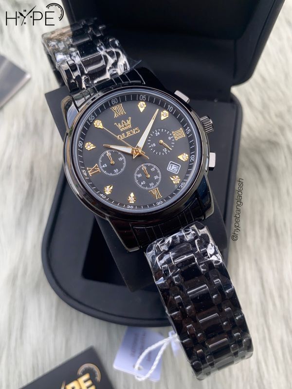 Olevs chronograph chain (black)