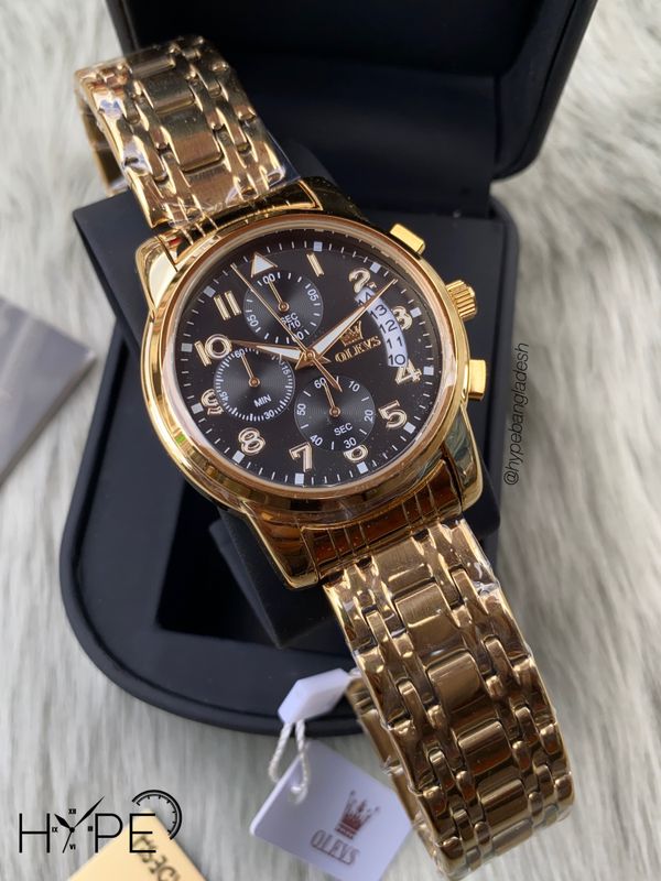 Olevs chronograph chain (golden)
