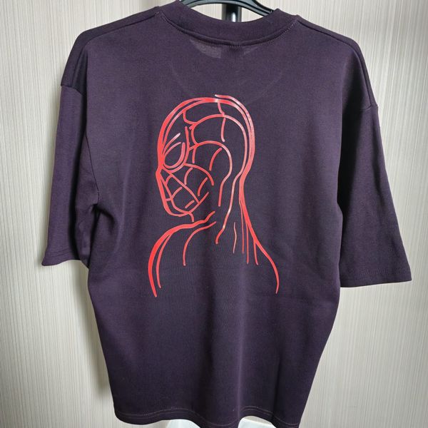 Spider Man (Wine) - Dropshoulder Tshirt - Image 2