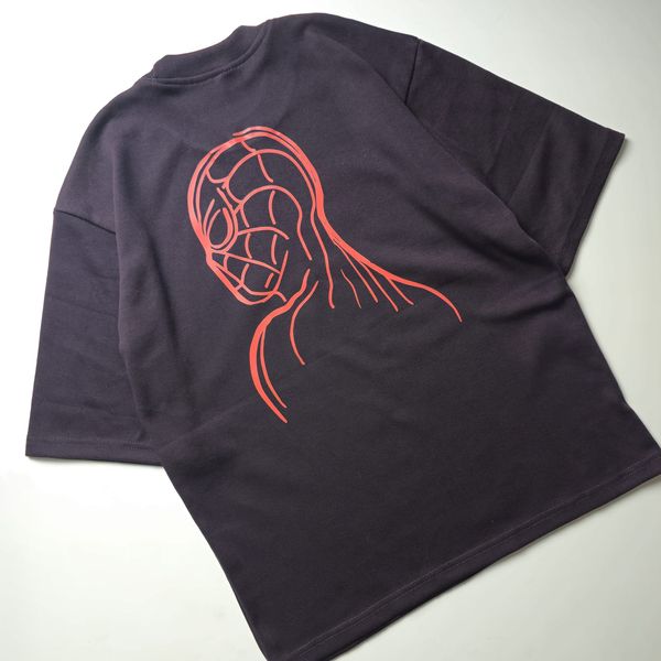 Spider Man (Wine) - Dropshoulder Tshirt - Image 4