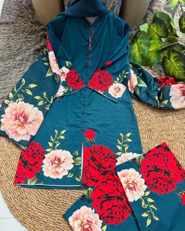 Soft Silk Digital Print 3 pis