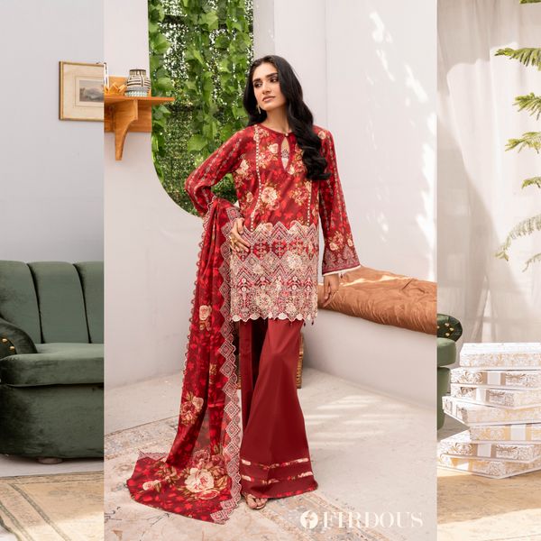 Firdous Embroidered Prints