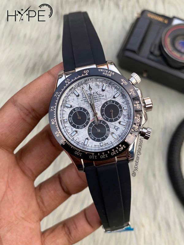 R0LEX Daytona Chronograph Meteorite (Silver)
