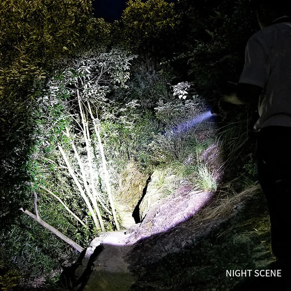 Strong Light Lamp T40 LED Flashlight USB Rechargeable Ultra-Bright Torch High Power Lantern Built-in Lithium Batteries