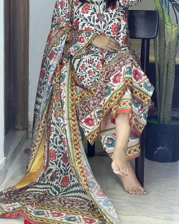 Soft Silk Digital Print 3 pis