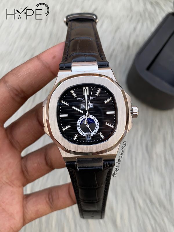 Patek nautilus AAA automatic leather belt