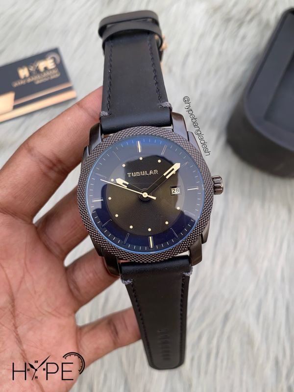 Tubular leather belt Quartz