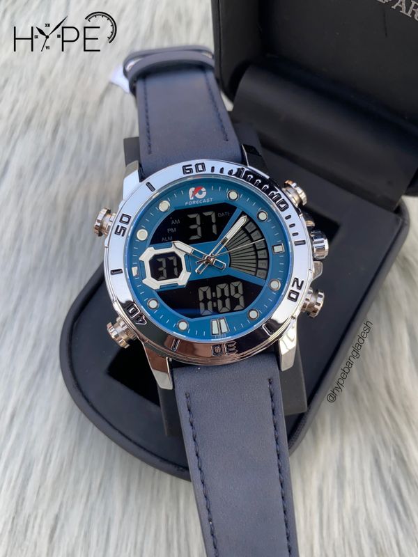 Forecast dual time leather belt