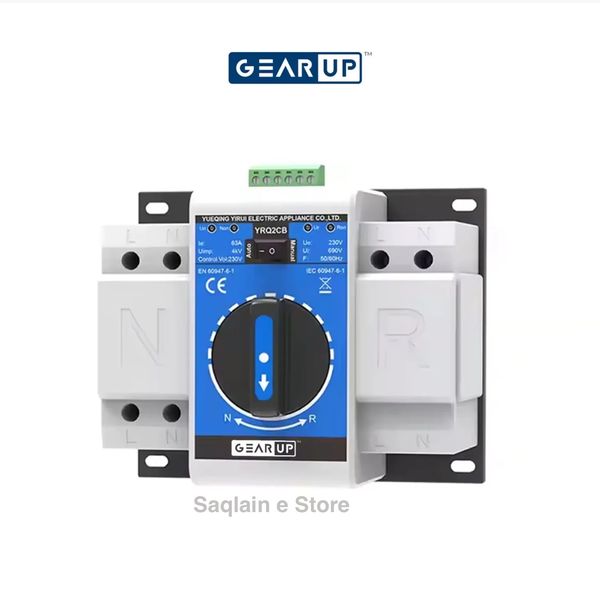 GearUP ATS-2Pro 63A Dual Power Automatic Transfer Switch