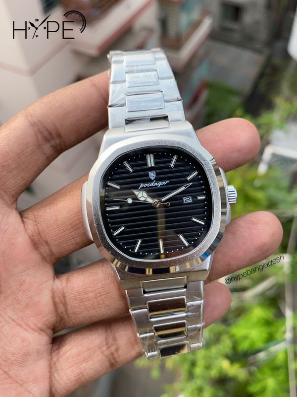 Poedagar Quartz black dial