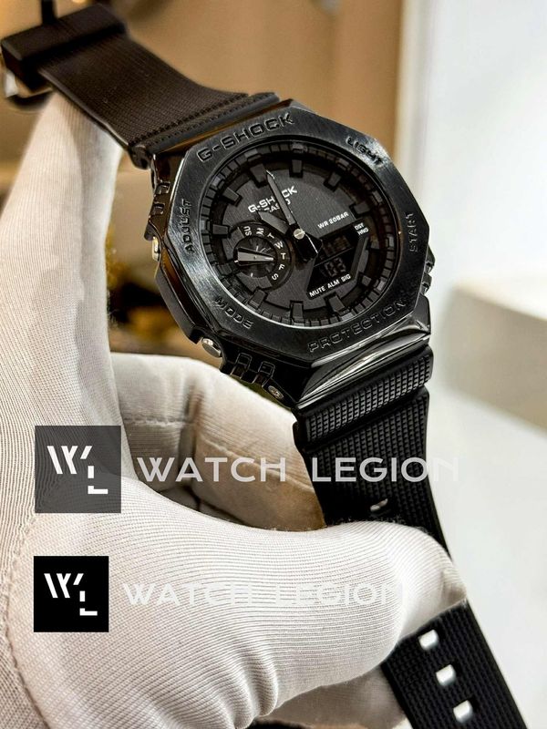 GSHOCK GM 2100 FULL BLACK METAL BODY