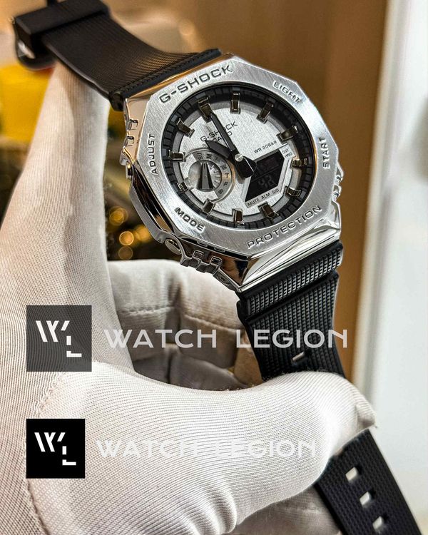 GSHOCK GM 2100 SILVER METAL BODY