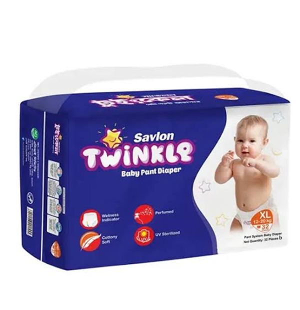 savlon twinkle baby diaper (XL.size) 32pic
