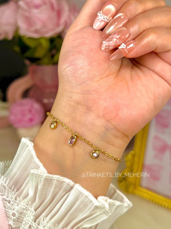 Pink diamond bracelet