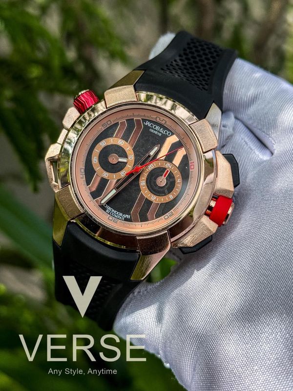 Jacob & Co messi edition rosegold black dial