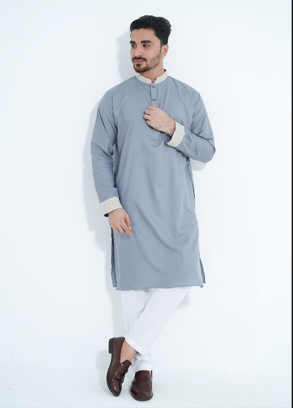 FlexTone Premium Panjabi for Man/Color> Ash