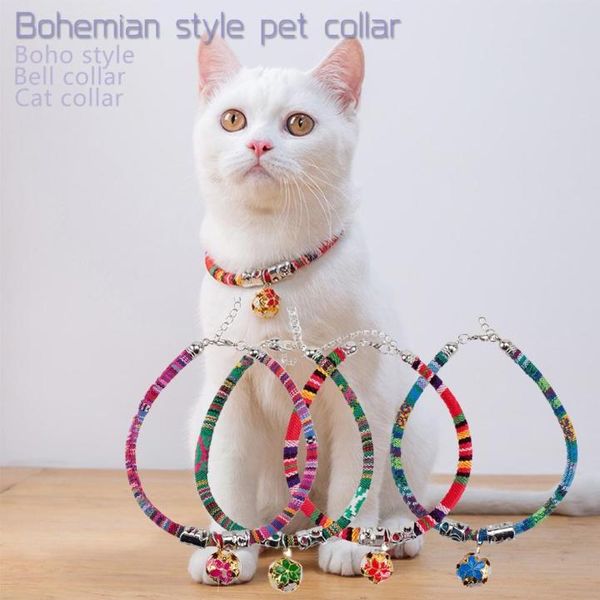 Ethnic Patterned Fabrit Dog/Cat Collar
