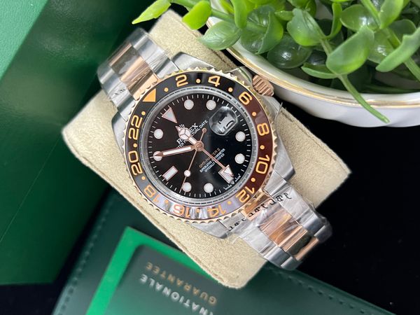 AAA Rolex GMT‑Master II “Root Beer” 126711CHNR – 40 mm Steel & Everose Gold, Black Dial, Brown & Black Bezel