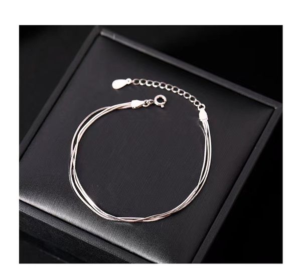 925 silver-plated snake bone bracelet - Image 3