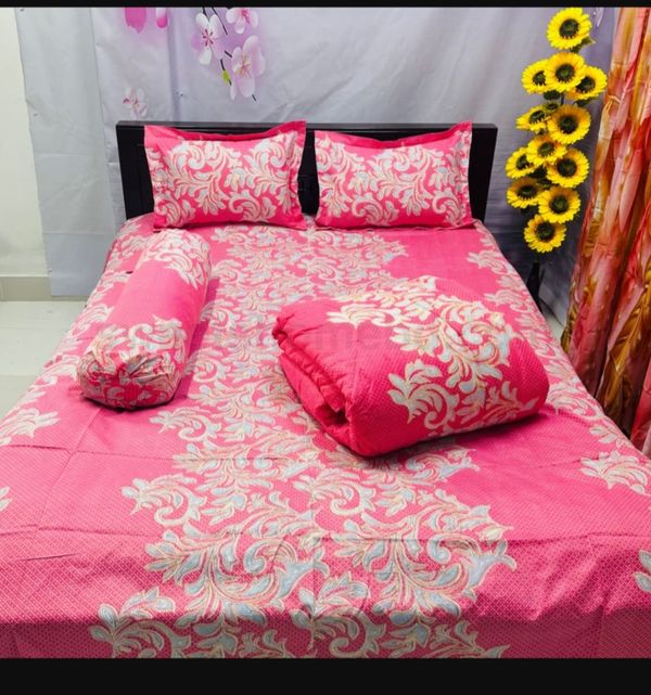 ৫ আইটেমের সুতি কম্ফোর্টার সেট - Image 2