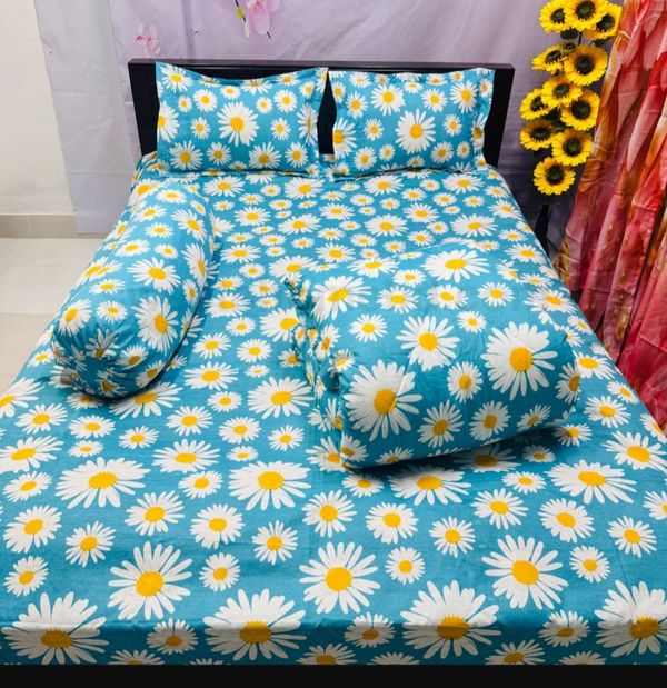 ৫ আইটেমের সুতি কম্ফোর্টার সেট