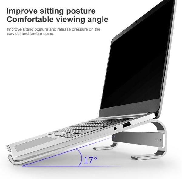 Laptop Stand - Premium Quality Aluminum Alloy Base Laptop Stand Height Increasing Laptop Support Stand Heat Dissipation Rack