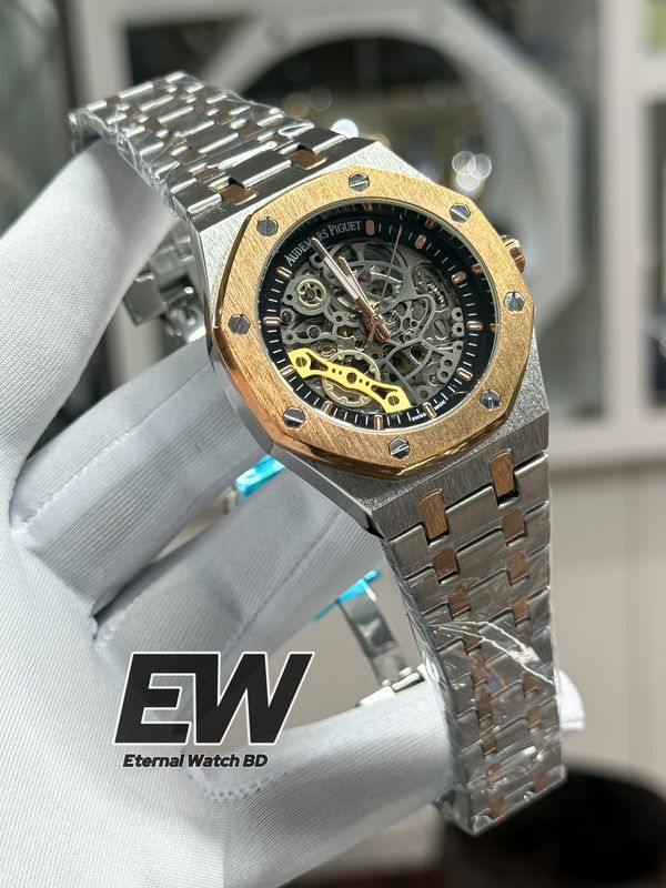 AP AUTOMATIC TWO TONE CHAIN BLACK DIAL