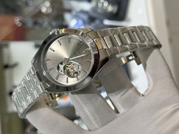 TISSOT AUTOMATIC CHAIN GREY DIAL SILVER CASE
