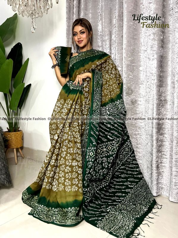 প্রিমিয়াম কোয়ালিটি আরামদায়ক কটন শাড়ি (LF-S25-7)