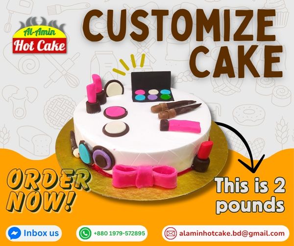 Makeup theme cakes