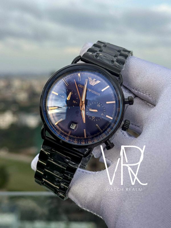 ARMANI SIMPLE DIAL ROSE GOLD DIGITS