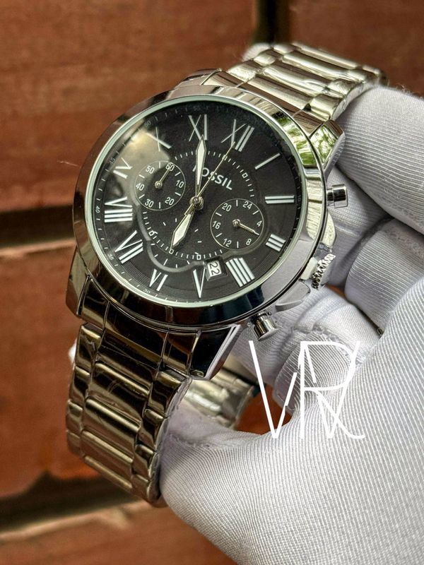 FOSSIL GRANT CHRONO BLACK DIAL