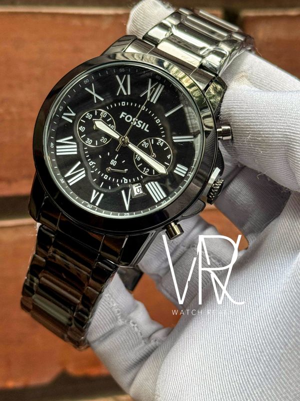 FOSSIL GRANT CHRONO BLACK DIAL