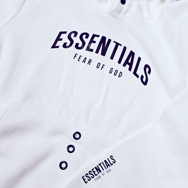 Essential Hoodie- White - Image 3